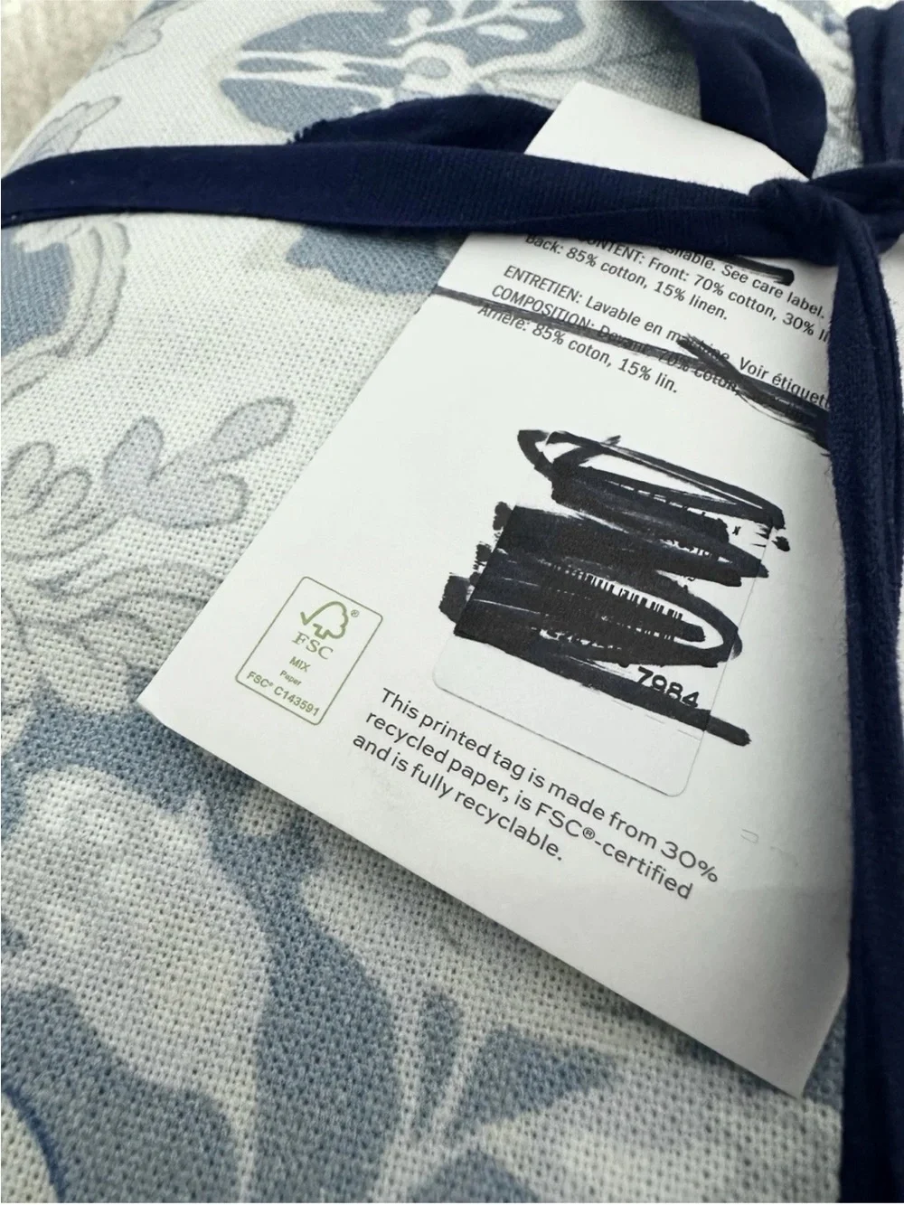 Pottery Barn KRAVET ARBORETUM PETITE FLORAL Reversible Duvet Cover, Full/Queen